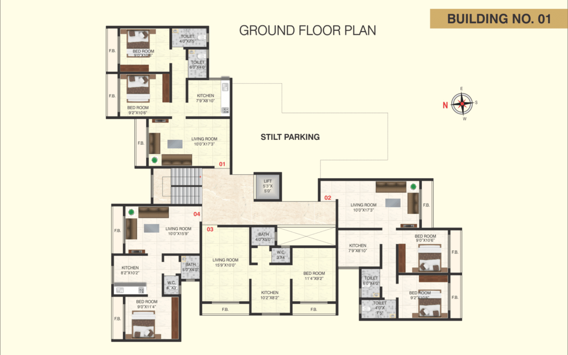 VUB Group Apartment Blueprint